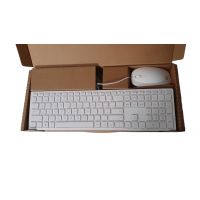 HP White Wired Keyboard & Mouse Set QWERTZ Sw